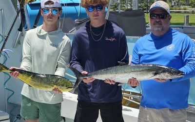 Awesome 3/4 day trip on Don’t Tell Mom Sportfishing with Jason and his two sons from South Carolina